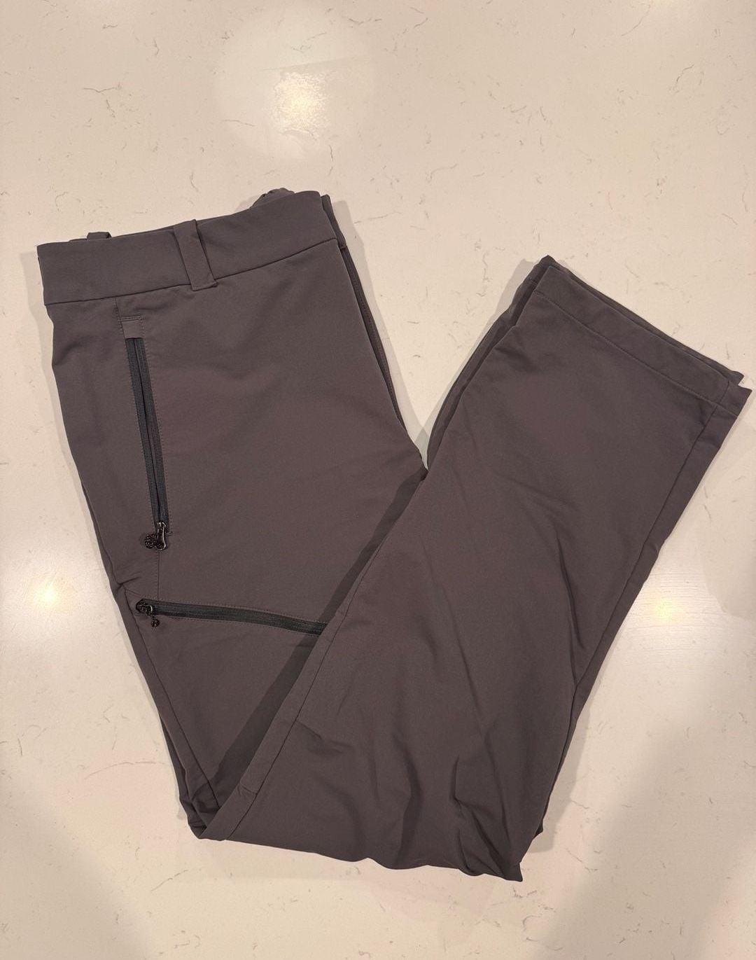 REI Co-op Hiking Pants 36W x 32L Gray Softshell Cargo Outdoor 2