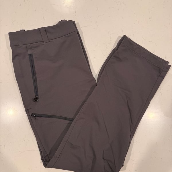 REI Co-op Hiking Pants 36W x 32L Gray Softshell Cargo Outdoor