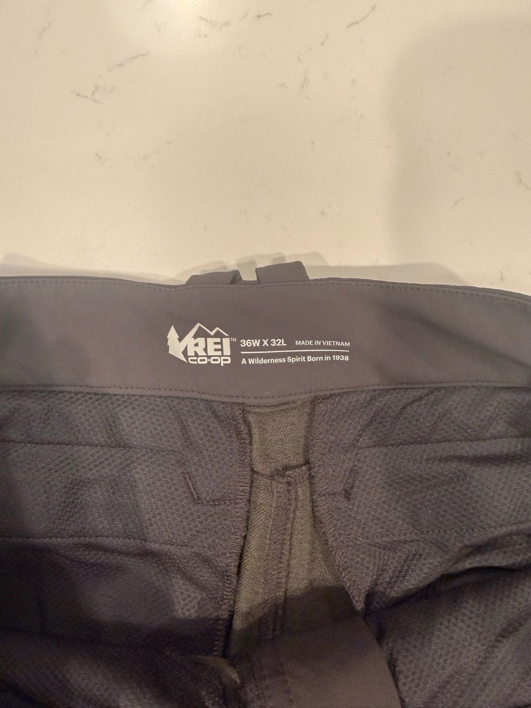REI Co-op Hiking Pants 36W x 32L Gray Softshell Cargo Outdoor 5