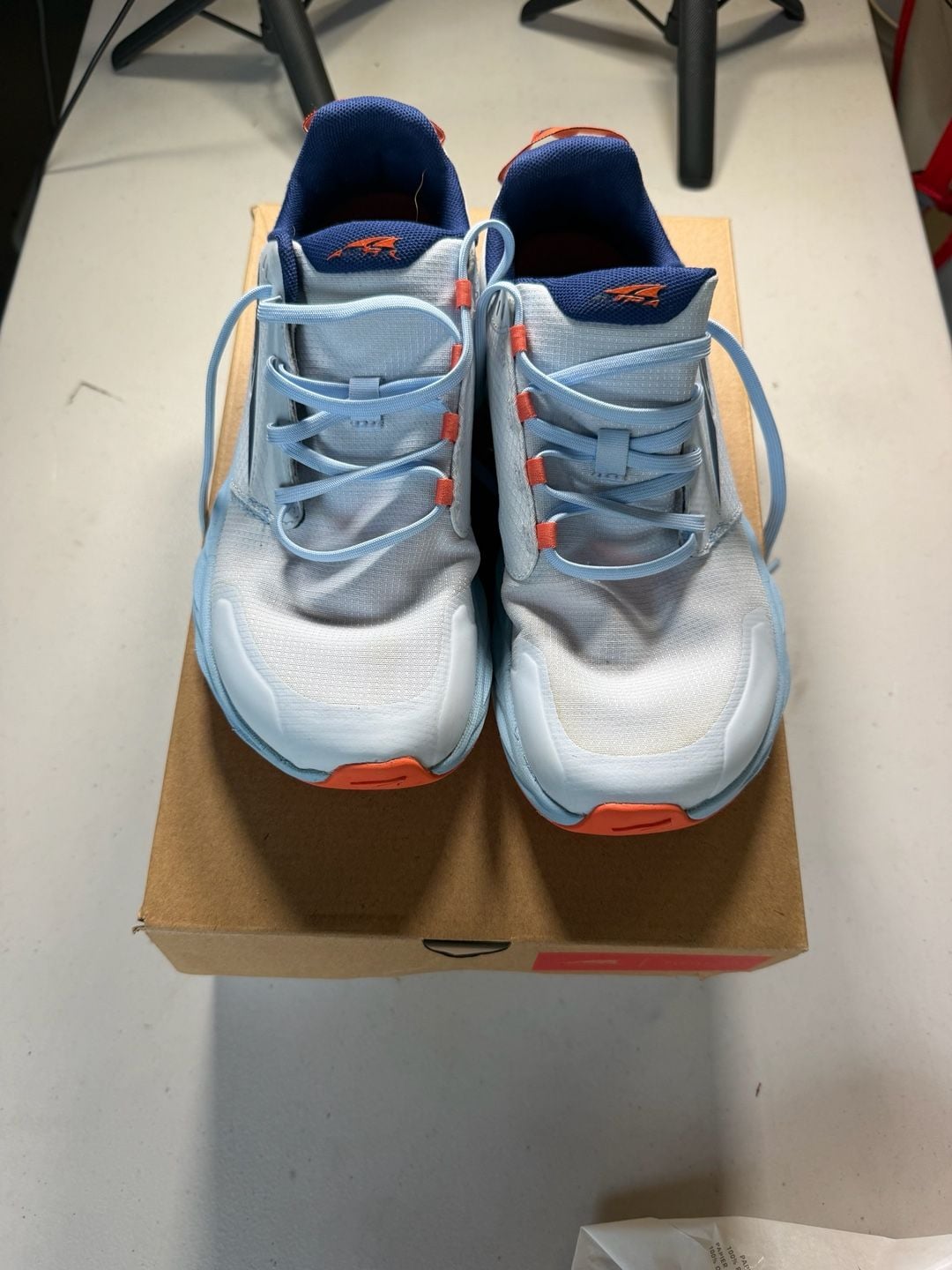Altra Running Shoes White Light Blue Orange 2