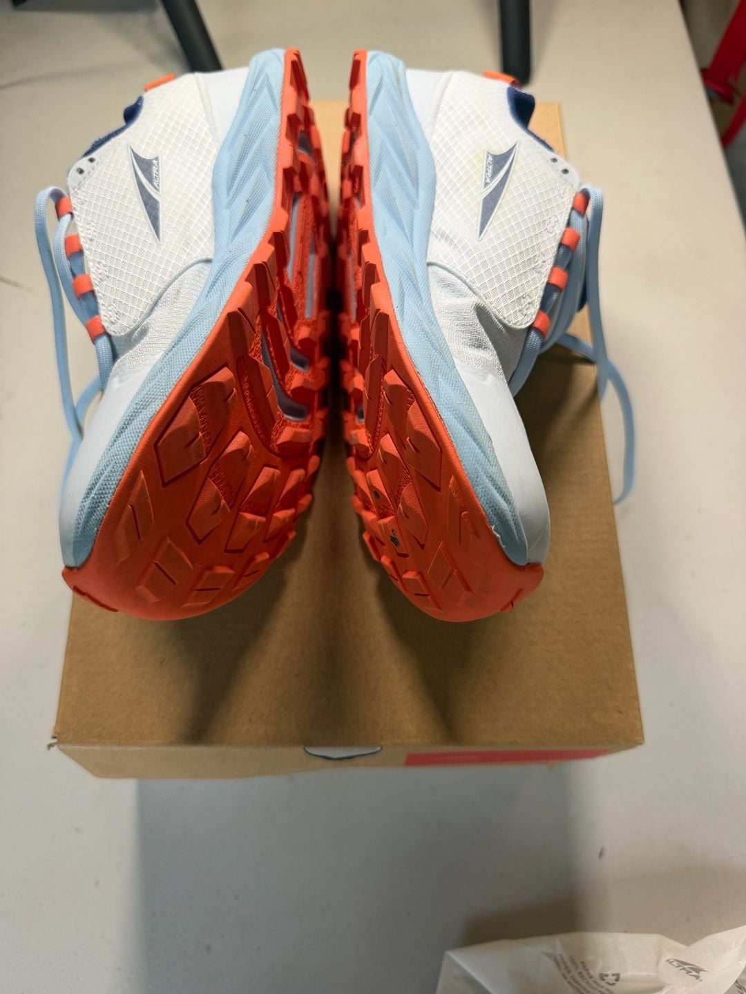 Altra Running Shoes White Light Blue Orange 3