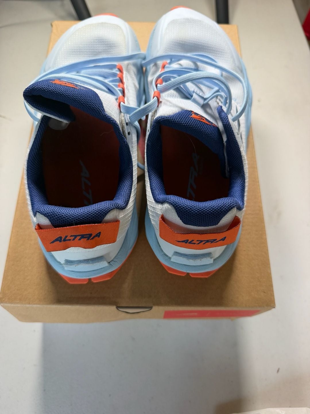 Altra Running Shoes White Light Blue Orange 6