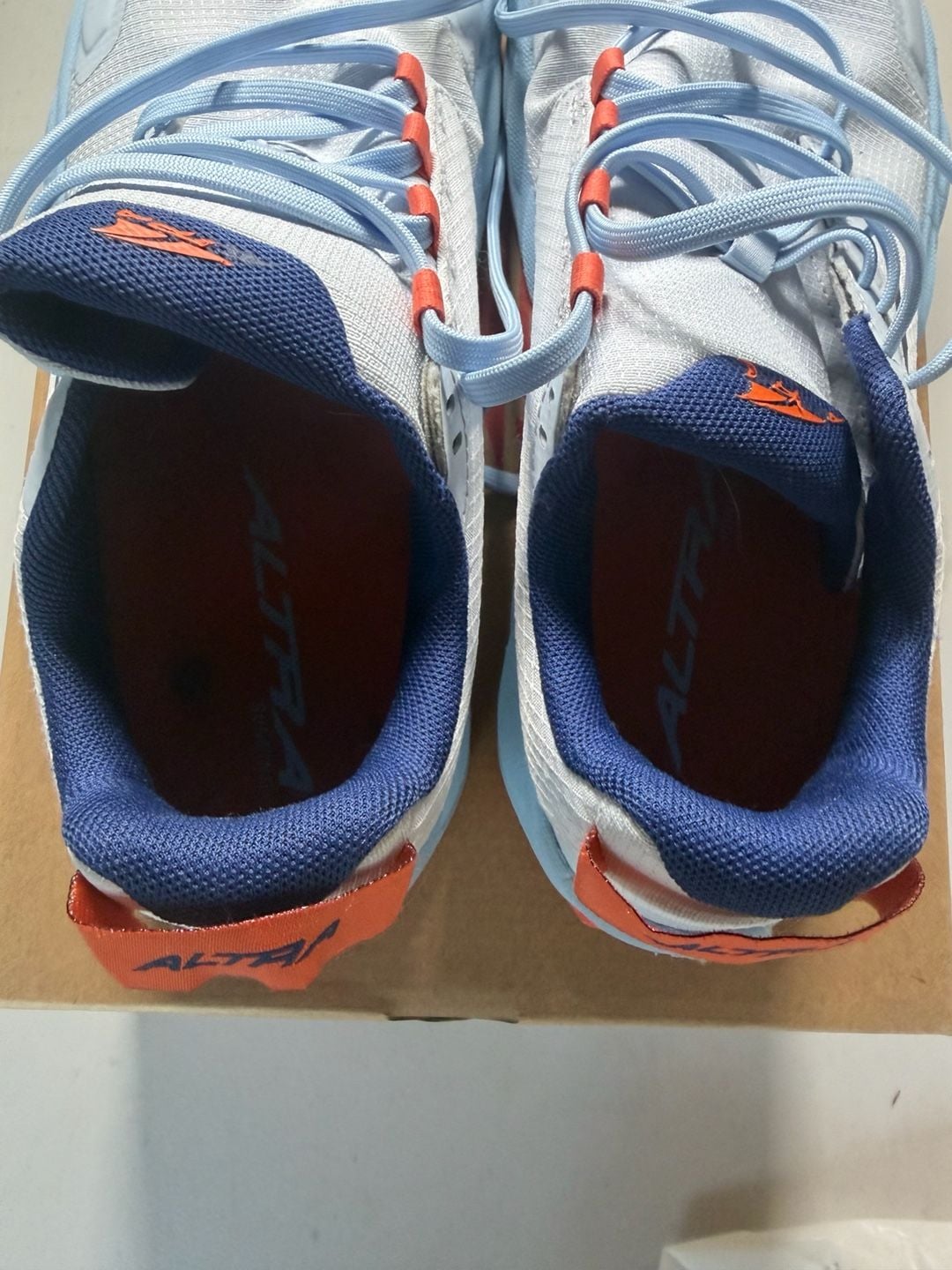 Altra Running Shoes White Light Blue Orange 7