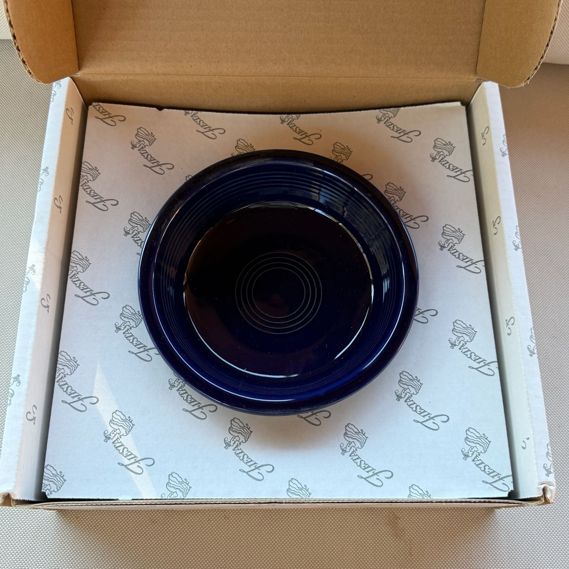 RETIRED Fiesta 3 PC Classic Set Cobalt 1494 105 Dinner Plate Salad Plate Bowl 3