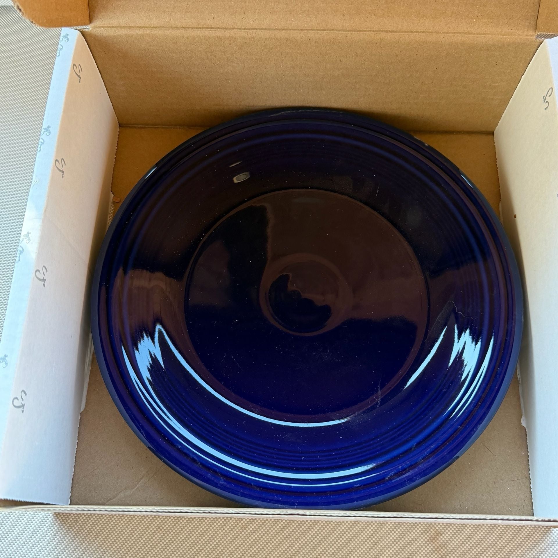RETIRED Fiesta 3 PC Classic Set Cobalt 1494 105 Dinner Plate Salad Plate Bowl 5