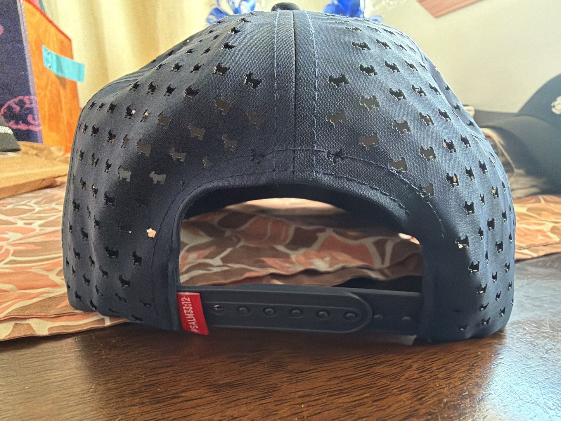 Red State Golf Hat Navy Blue Rope Snapback 4