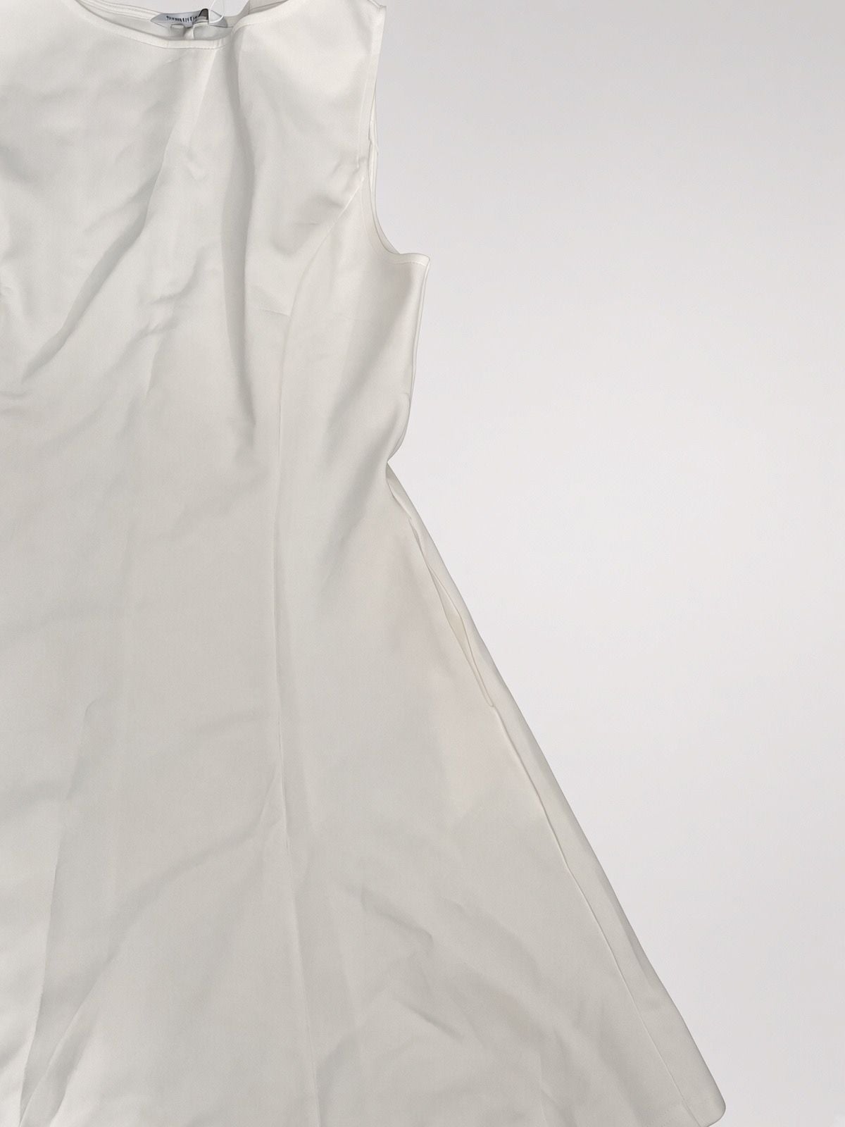 Mini Dress Size L White Sleeveless Neck 5