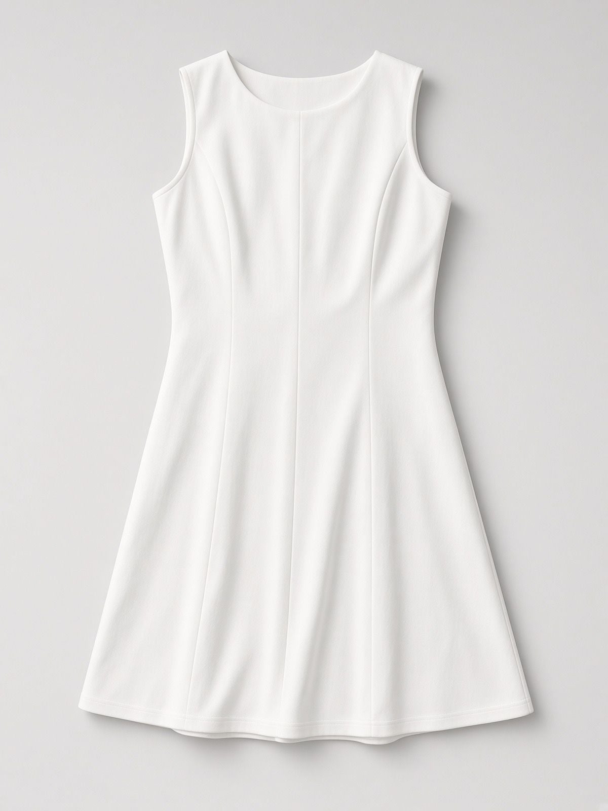 Mini Dress Size L White Sleeveless Neck 7