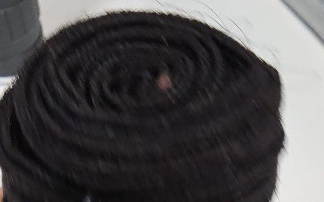 Human Hair Kinky Curly Weave Size 20" Black 3