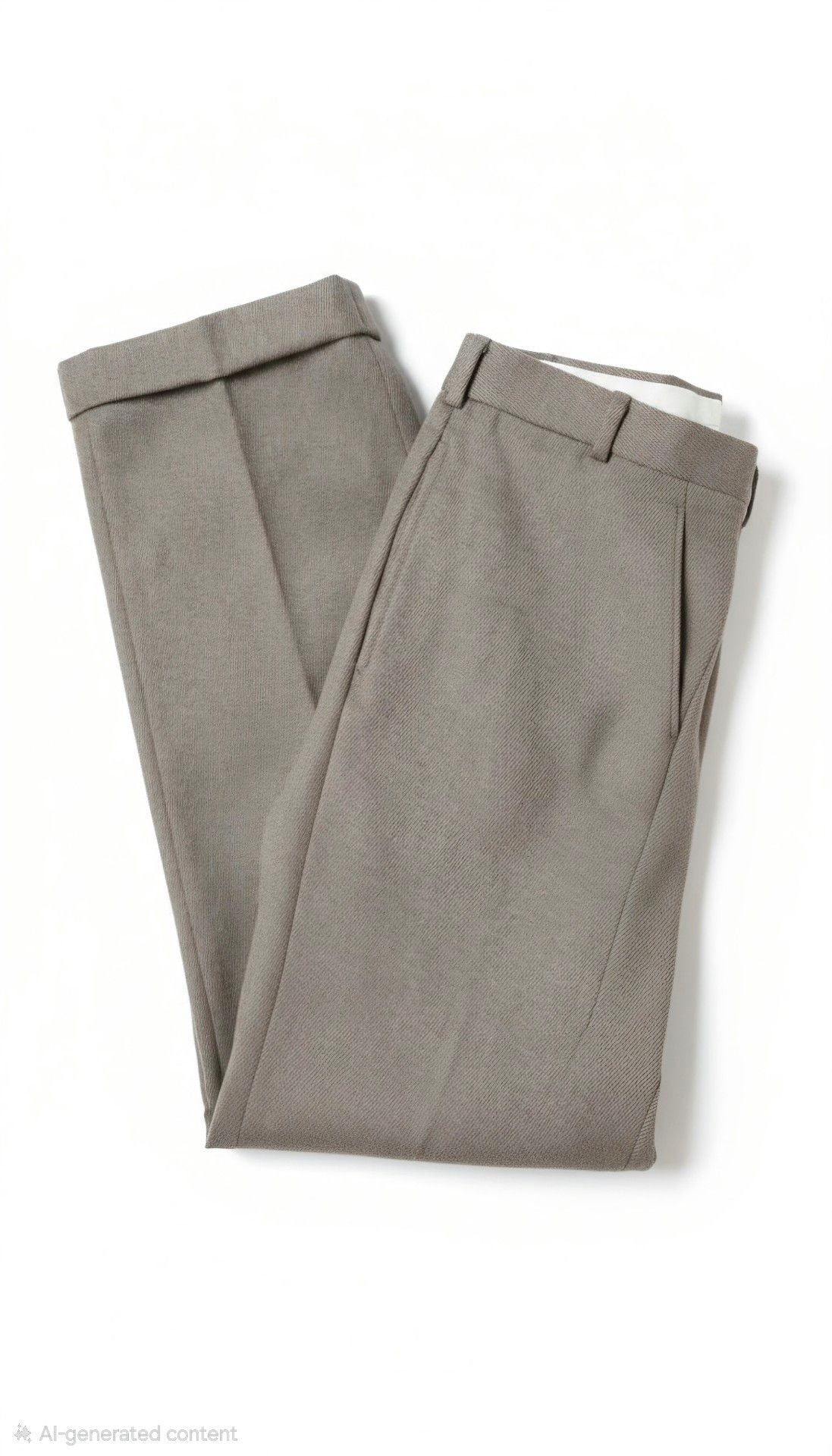 Southwick Wool Dress Trousers Taupe Cuffed 4