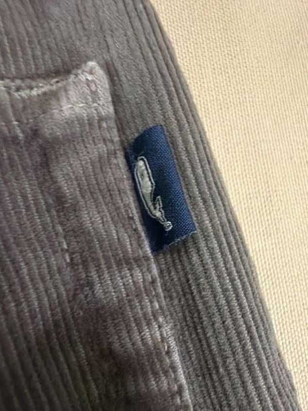 Vineyard Vines Corduroy Pants Size 28X30 Gray Casual 9