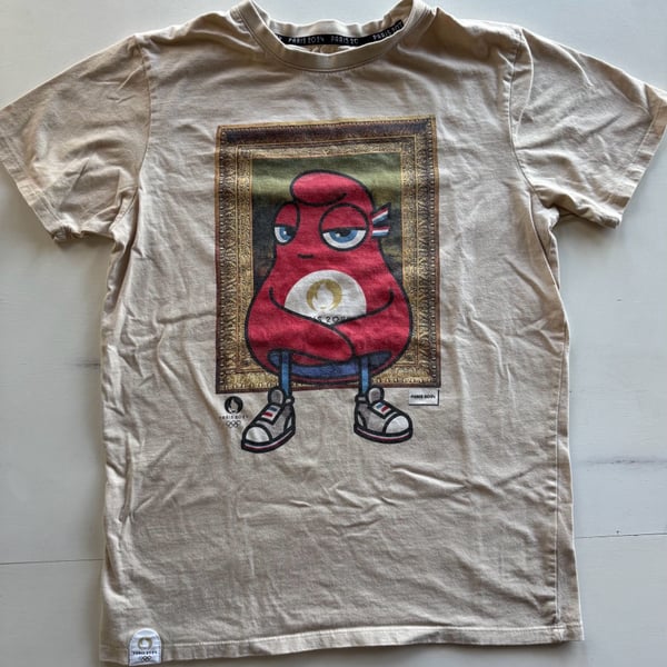 Paris 2024 Olympic Games Mascot Graphic T-Shirt Size M