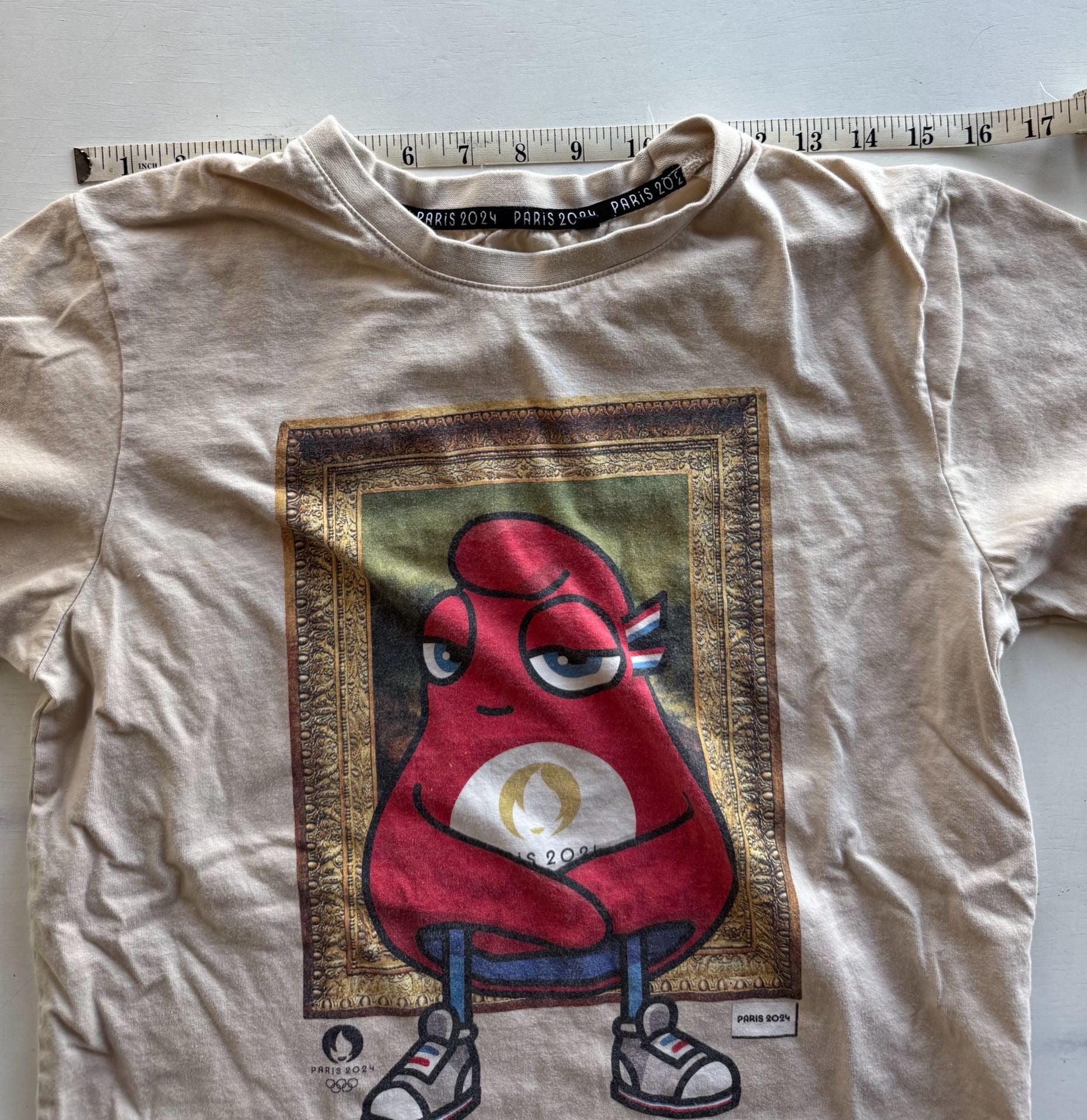Paris 2024 Olympic Games Mascot Graphic T-Shirt Size M 10