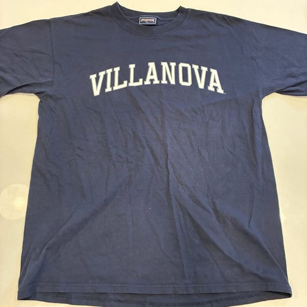 JanSport Villanova T-Shirt Size L Navy Blue College