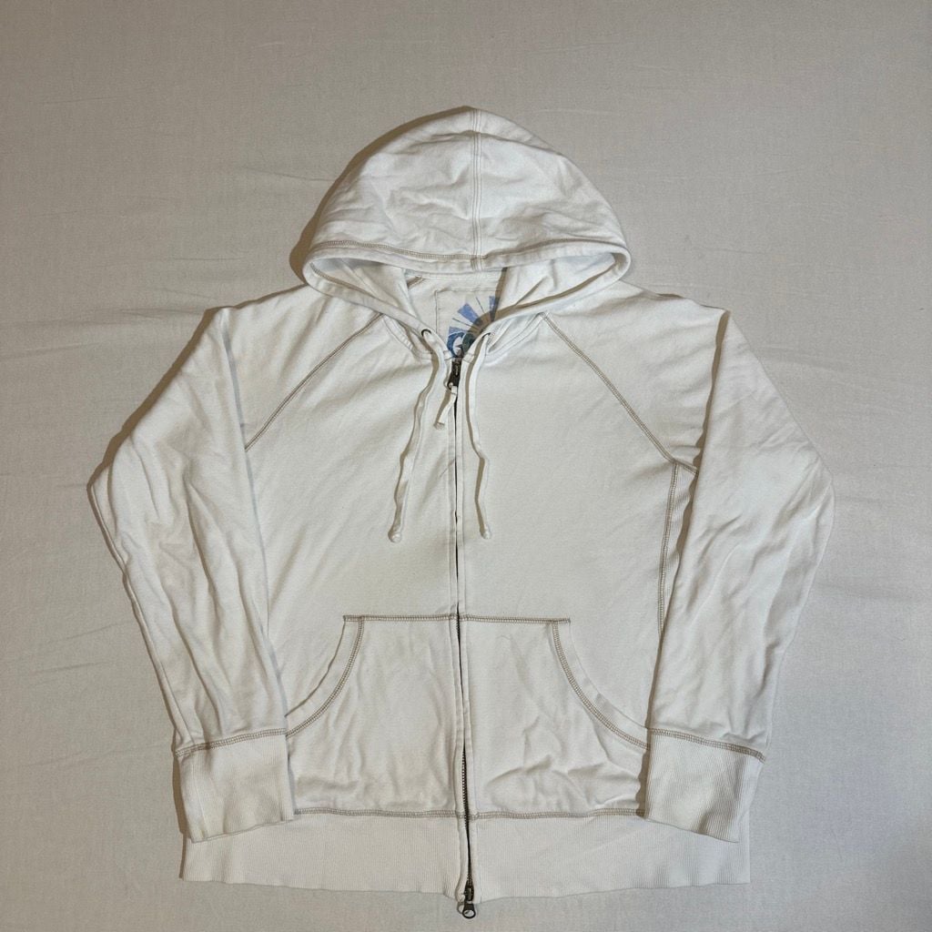 Gap Sunshine White Zip-Up Hoodie Size XL Women’s 2