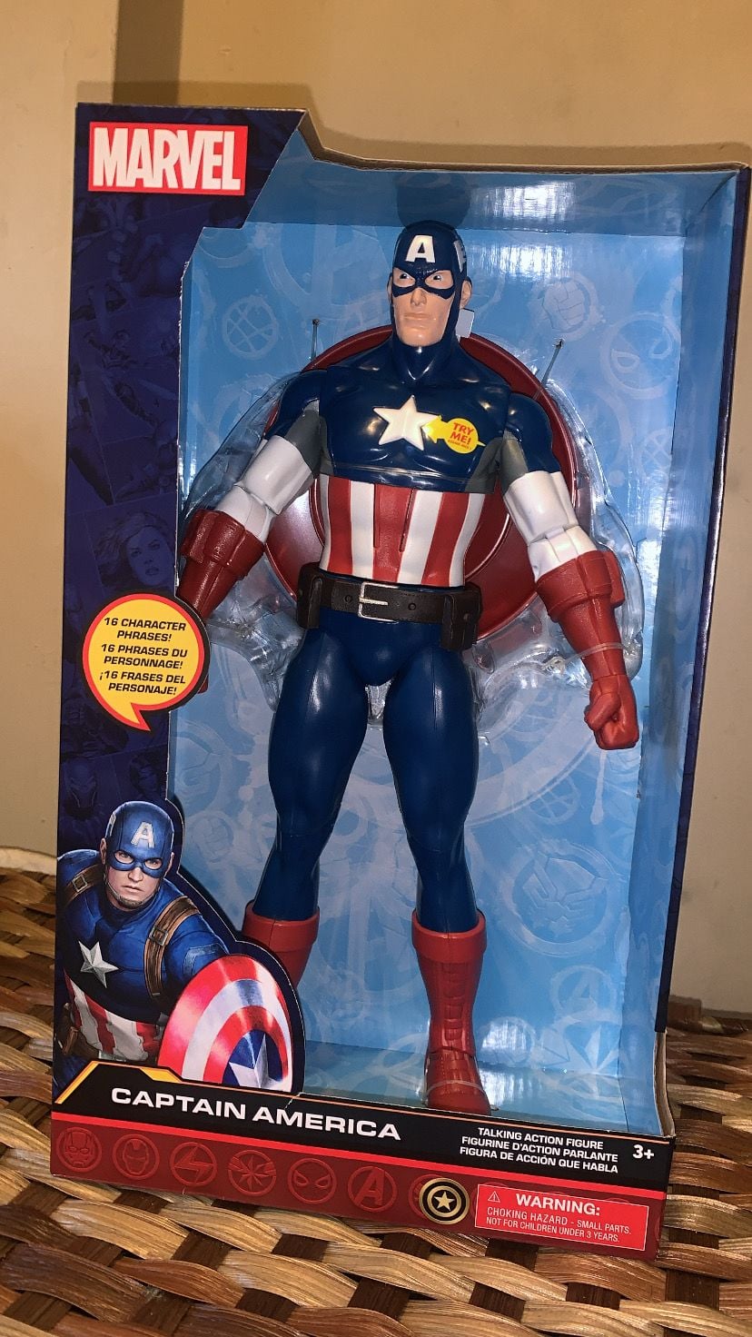 Disney Store Marvel Captain America Talking Action Figure 1