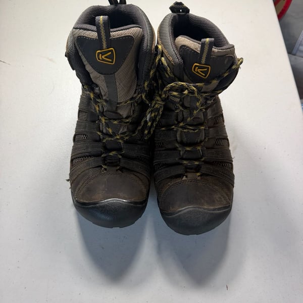 KEEN Targhee Mid Hiking Boots Size 11 Brown Waterproof Leather