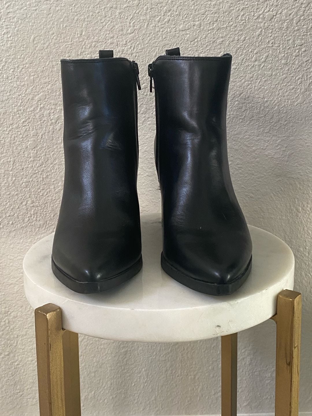 Indigo Rd. Ankle Boots Size 7M Black Block Heel Side Zip 5