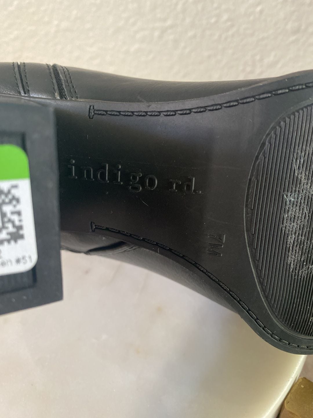 Indigo Rd. Ankle Boots Size 7M Black Block Heel Side Zip 16