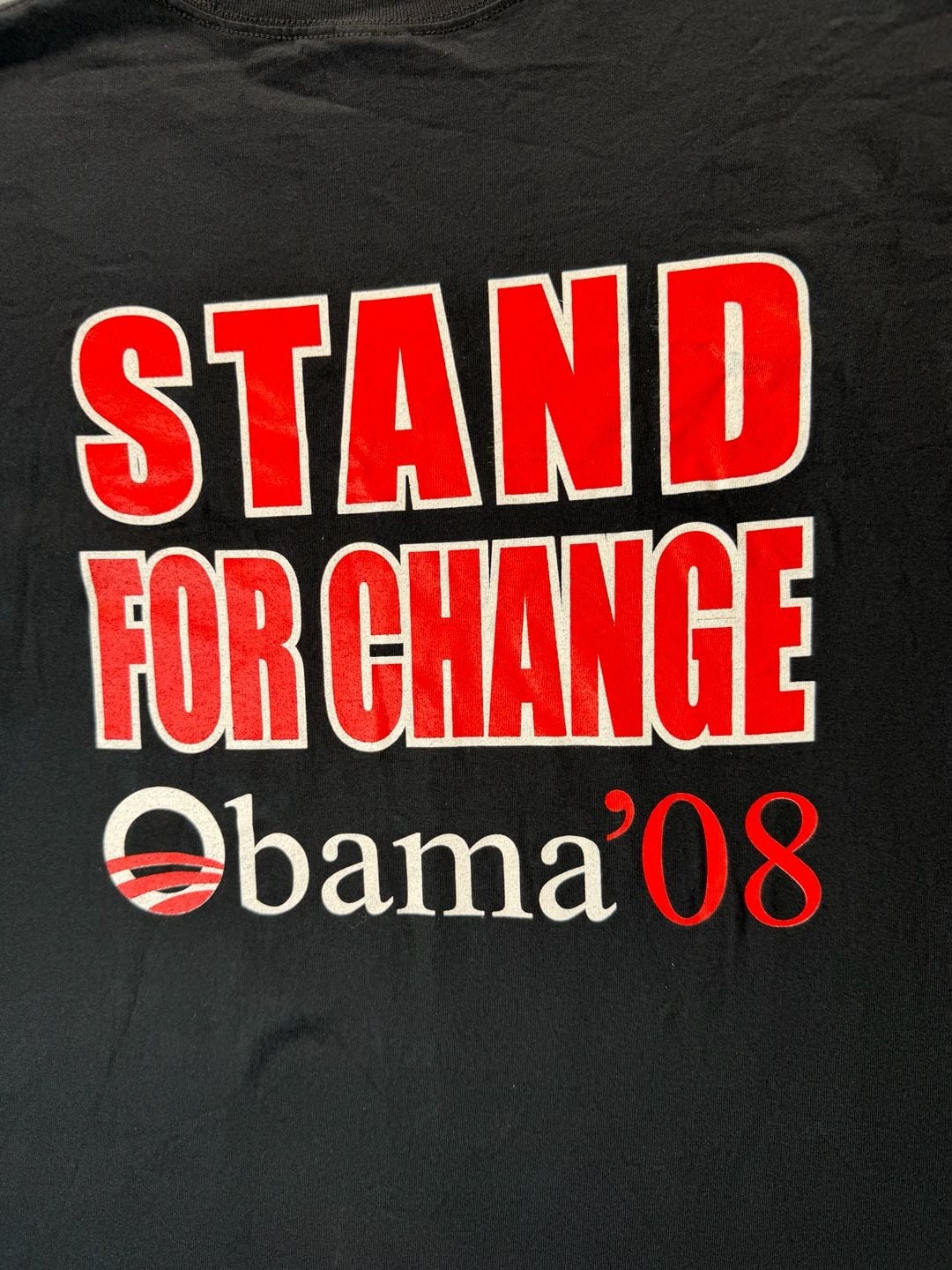 Barack Obama 08 Rap T-Shirt 2XL Black Change We Can Believe In Vintage 8