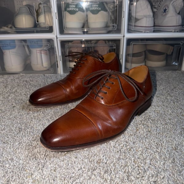 Florsheim Corbetta Cap Toe Oxford Size 9 Brown Leather Dress Shoes