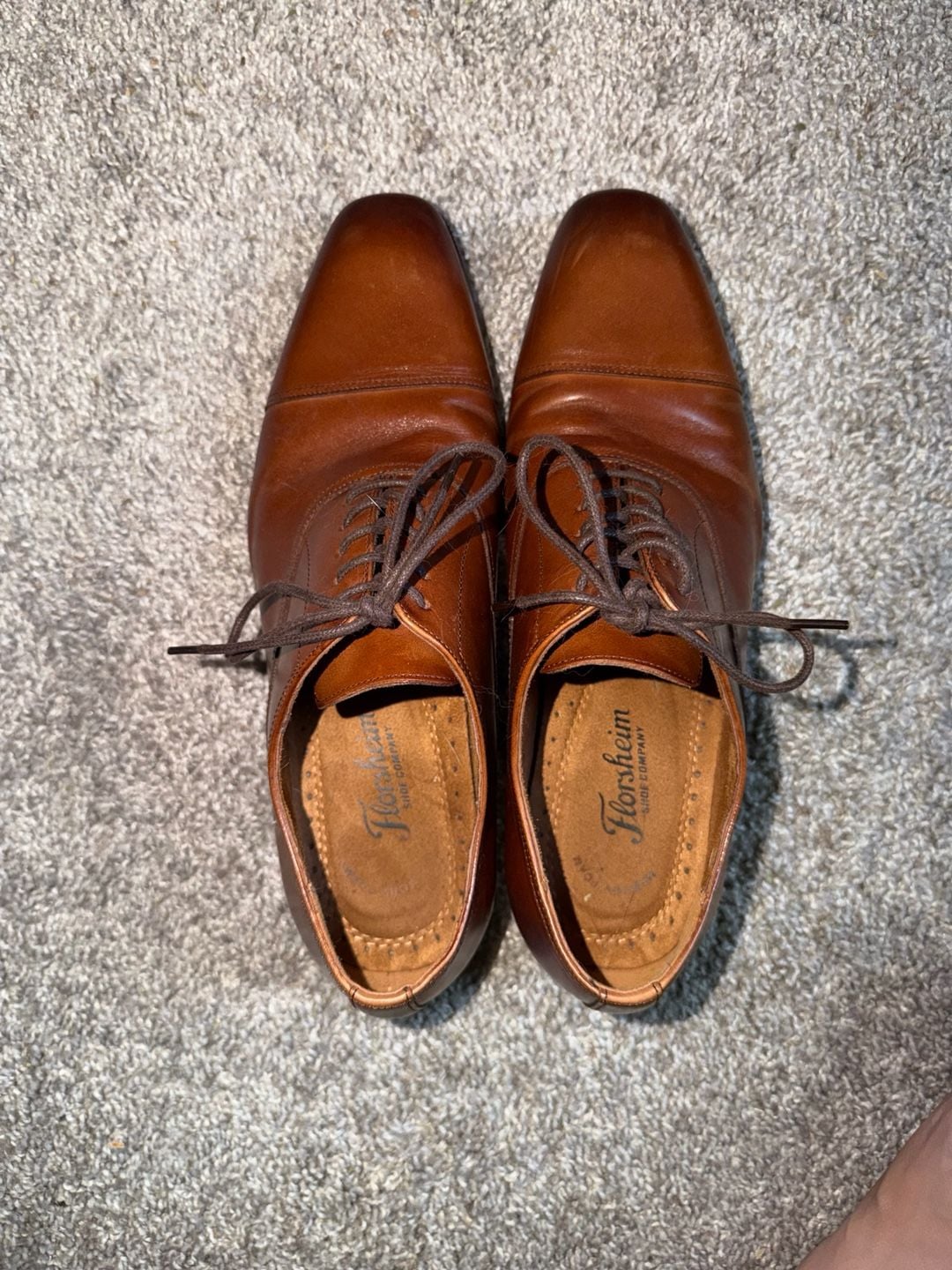 Florsheim Corbetta Cap Toe Oxford Size 9 Brown Leather Dress Shoes 4