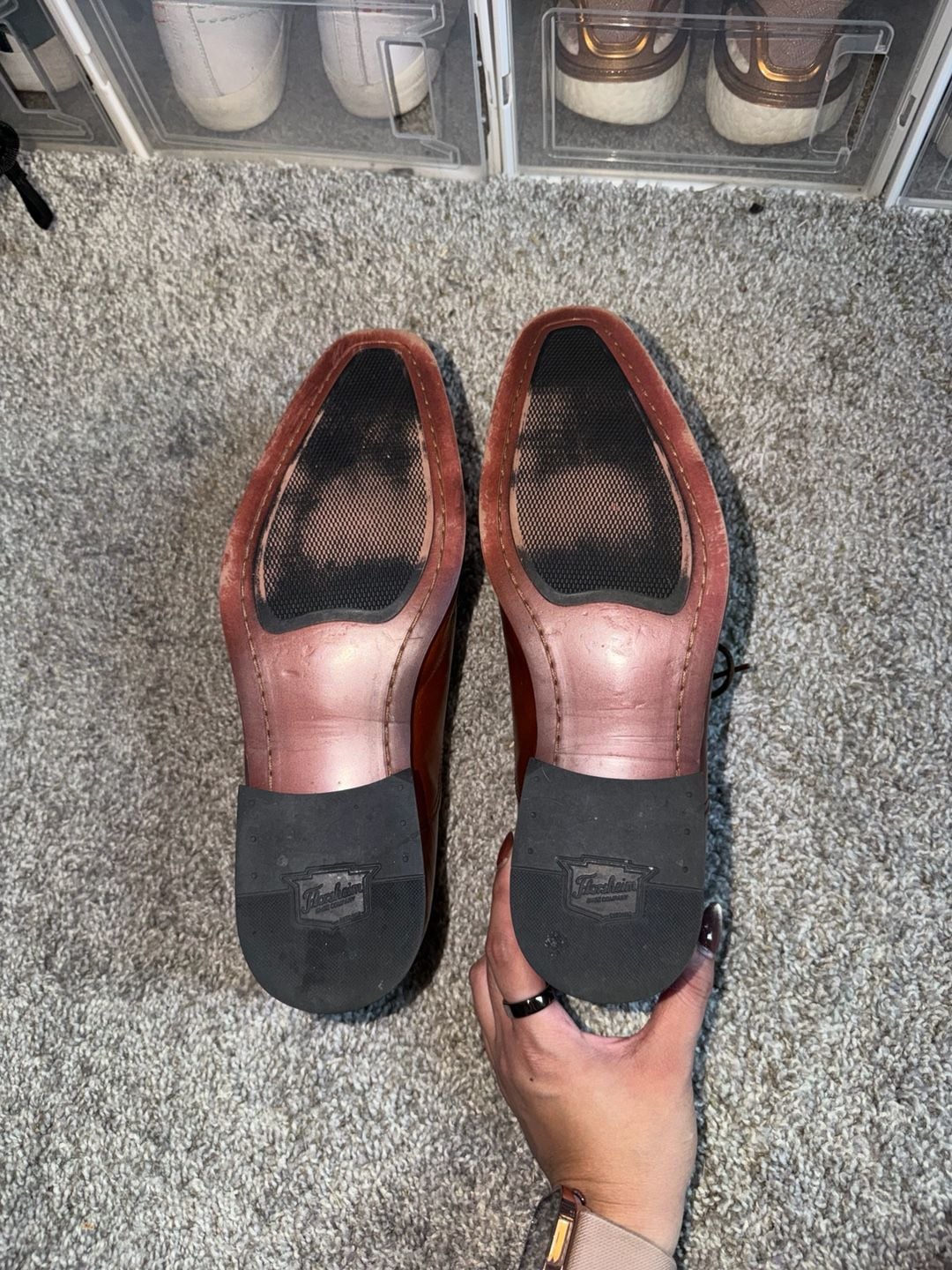 Florsheim Corbetta Cap Toe Oxford Size 9 Brown Leather Dress Shoes 5
