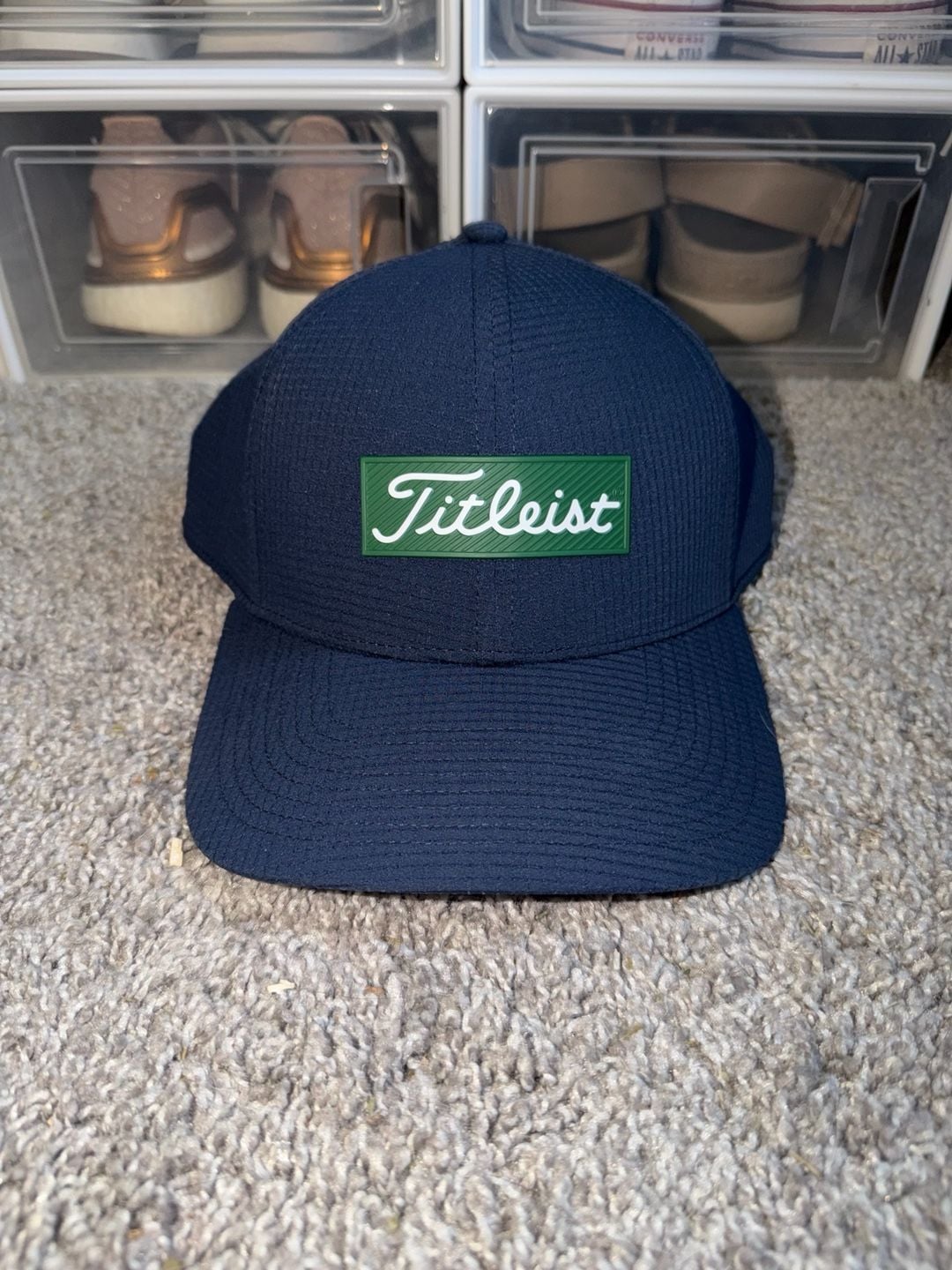 Titleist Oceanside Snapback Golf Hat Navy Hunter White 2
