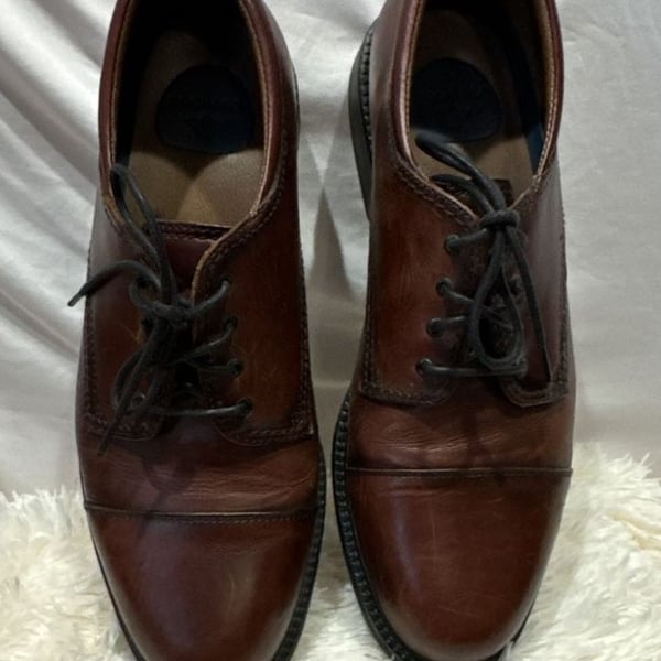 Dockers Gordon Cap Toe Leather Oxfords Size 13M Brown