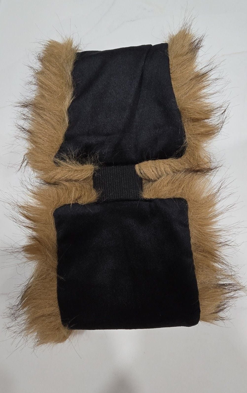Faux Fur Ear Muffs Brown 2