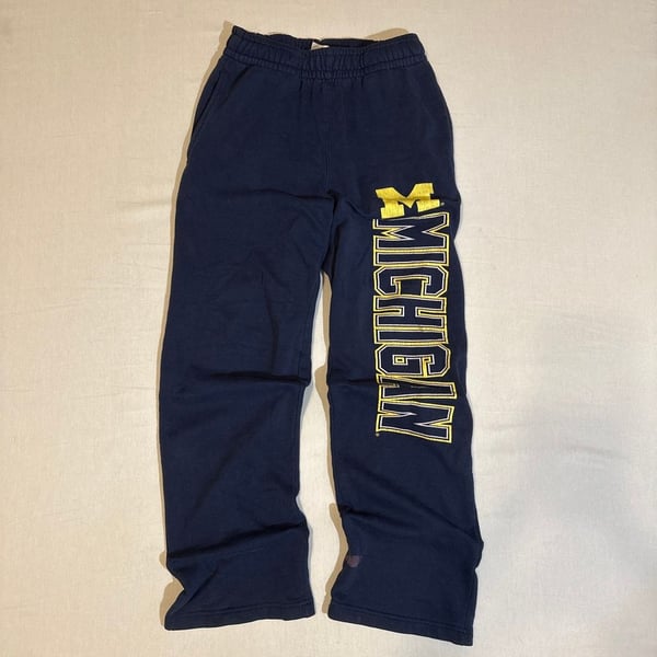 Michigan Wolverines Navy Yellow Sweatpants Size S 