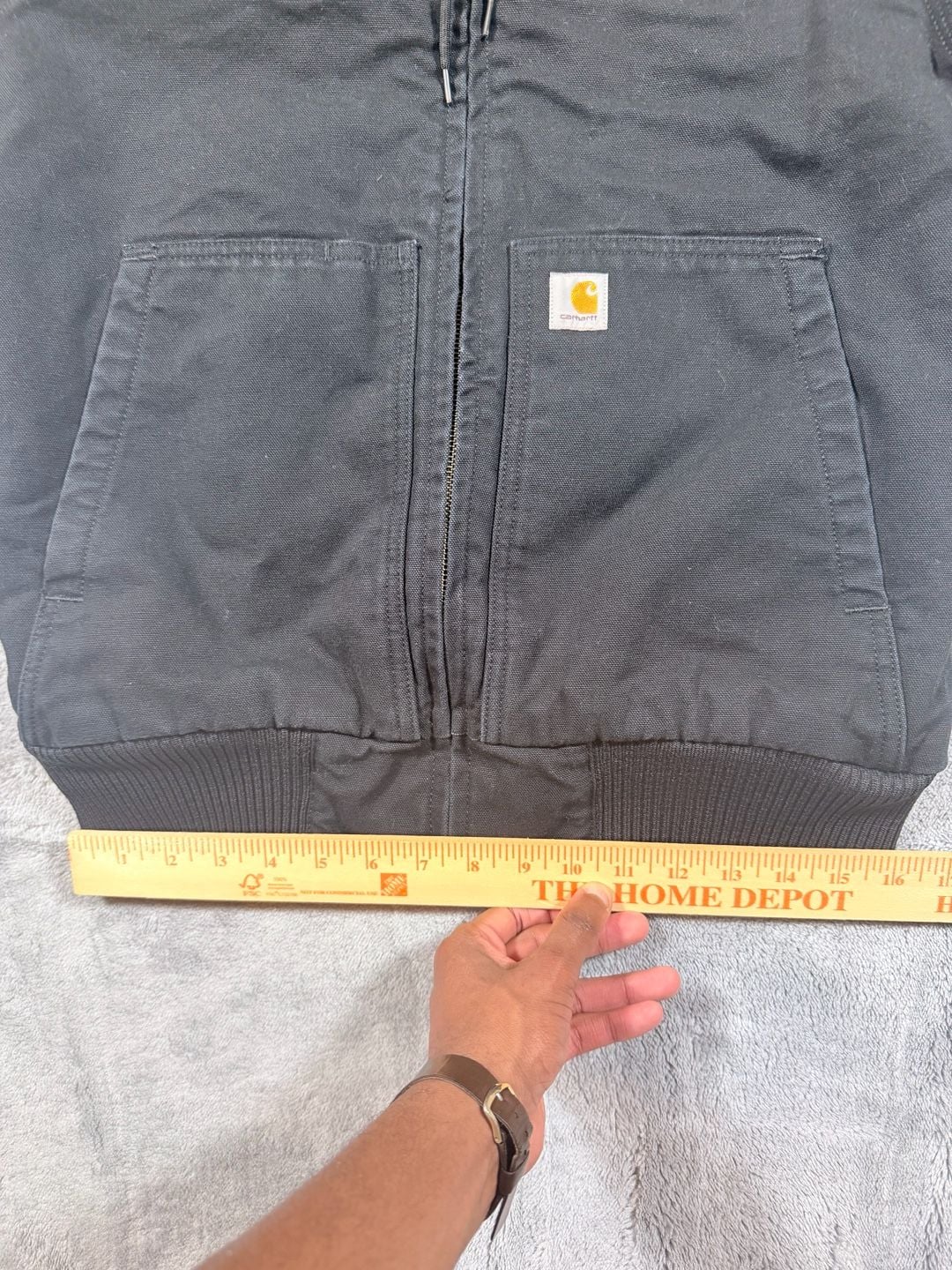 Carhartt J130-W Active Jacket Size S Black Trex Embroidered 12