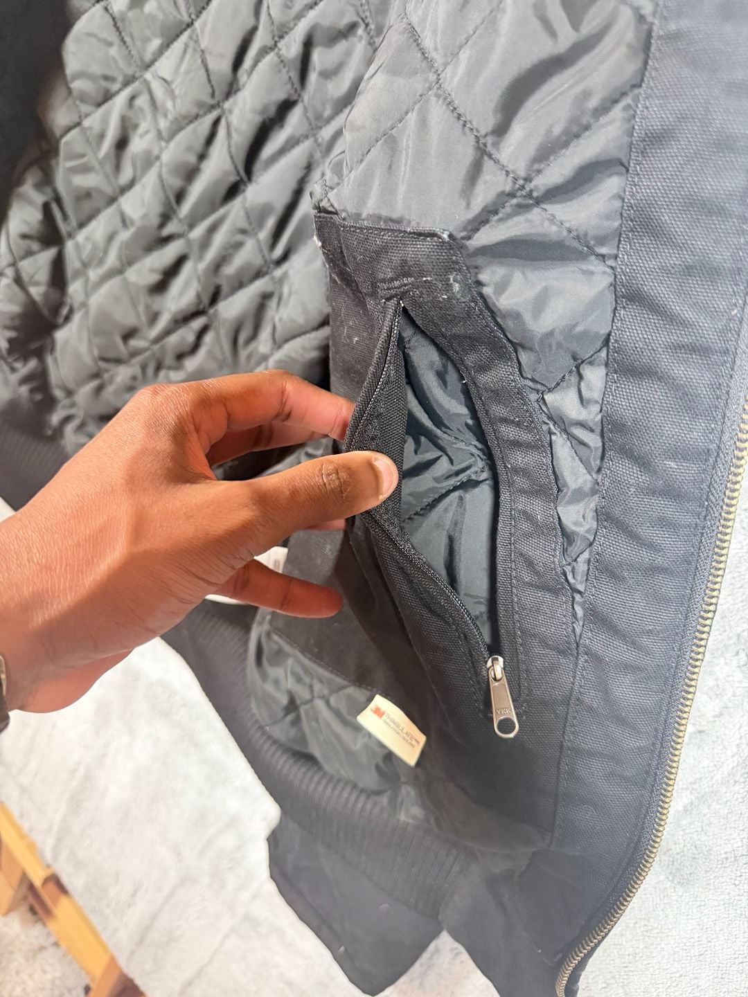 Carhartt J130-W Active Jacket Size S Black Trex Embroidered 16