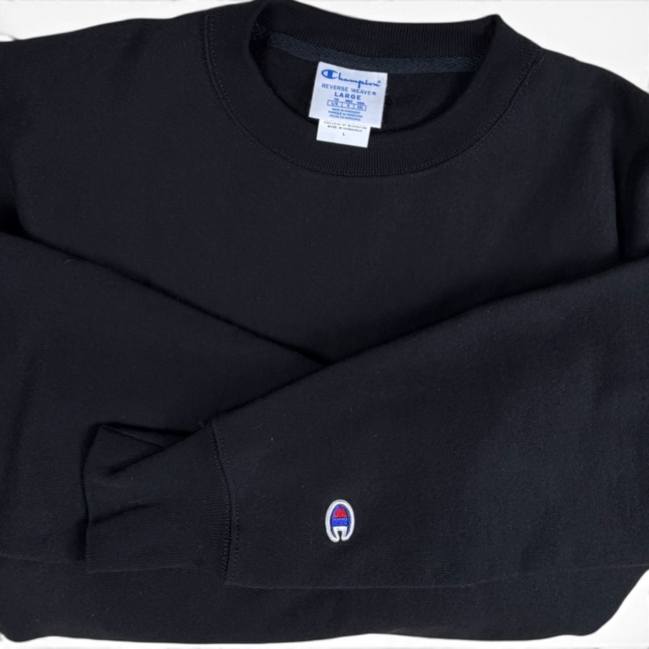 Champion Reverse Weave Heavyweight Crewneck Black L 2