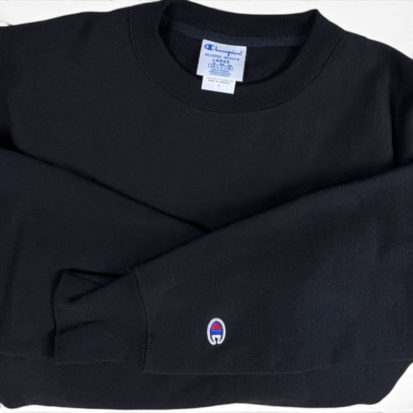 Champion Reverse Weave Heavyweight Crewneck Black L