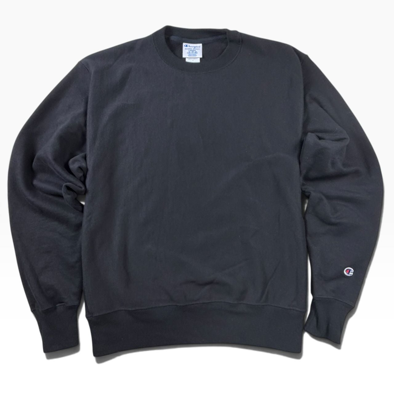 Champion Reverse Weave Heavyweight Crewneck Black L 3