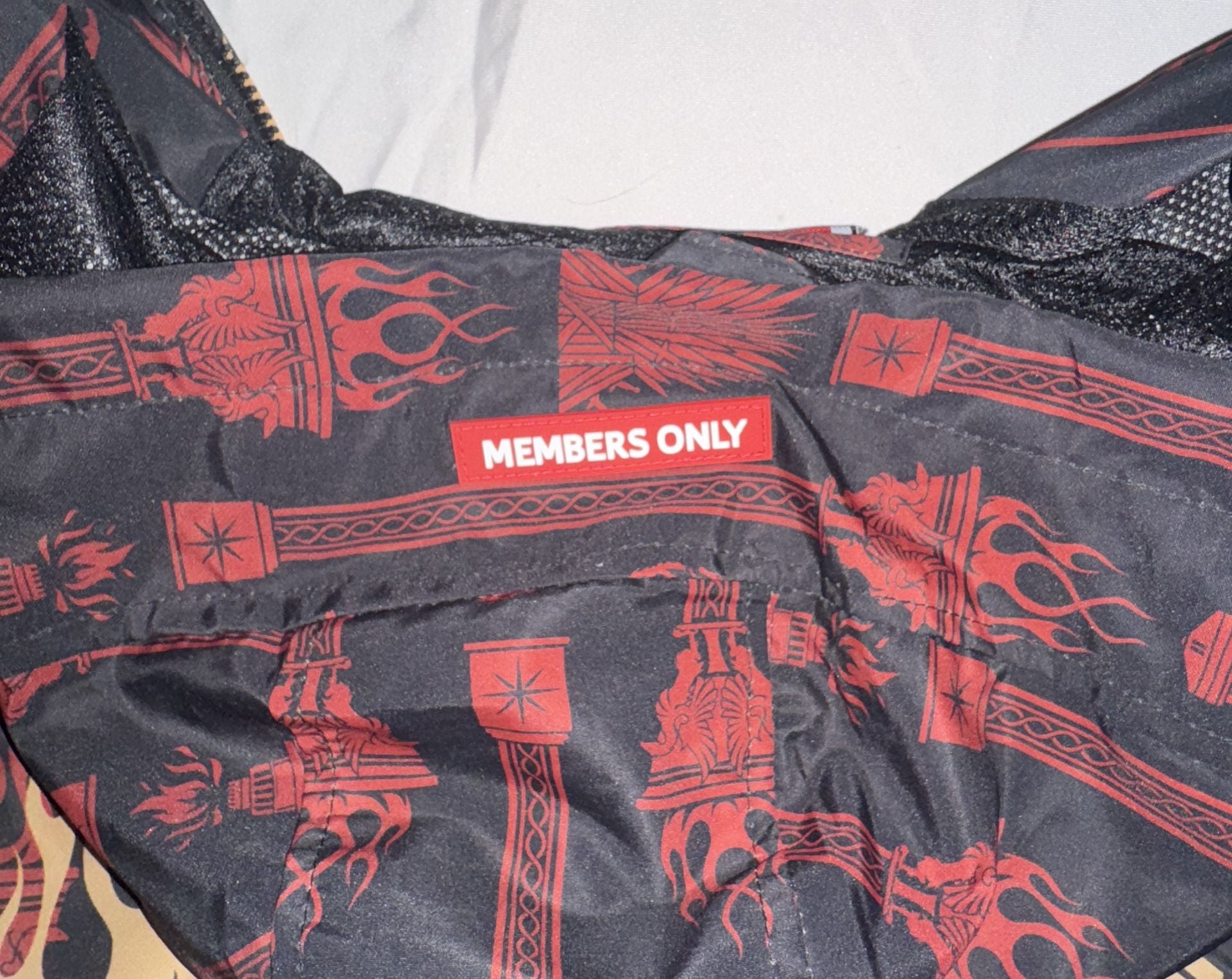 Members Only House Of The Dragon Windbreaker Jacket Size L 12