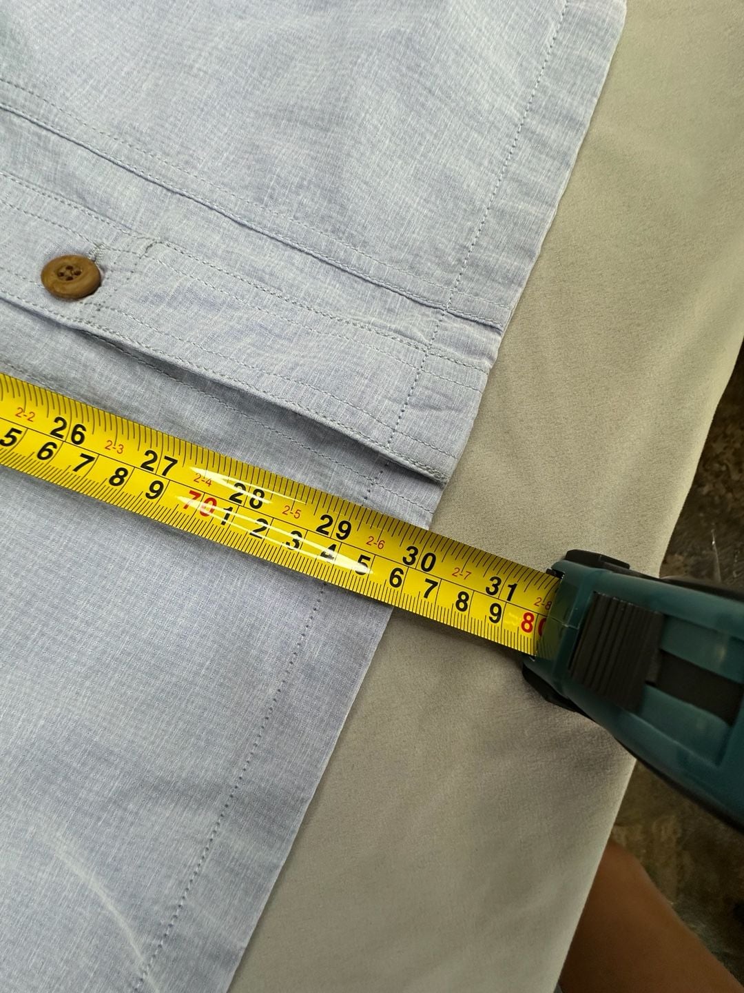 Duluth Trading Co. Untucked Relaxed Fit Long Sleeve Shirt Size L Blue 5