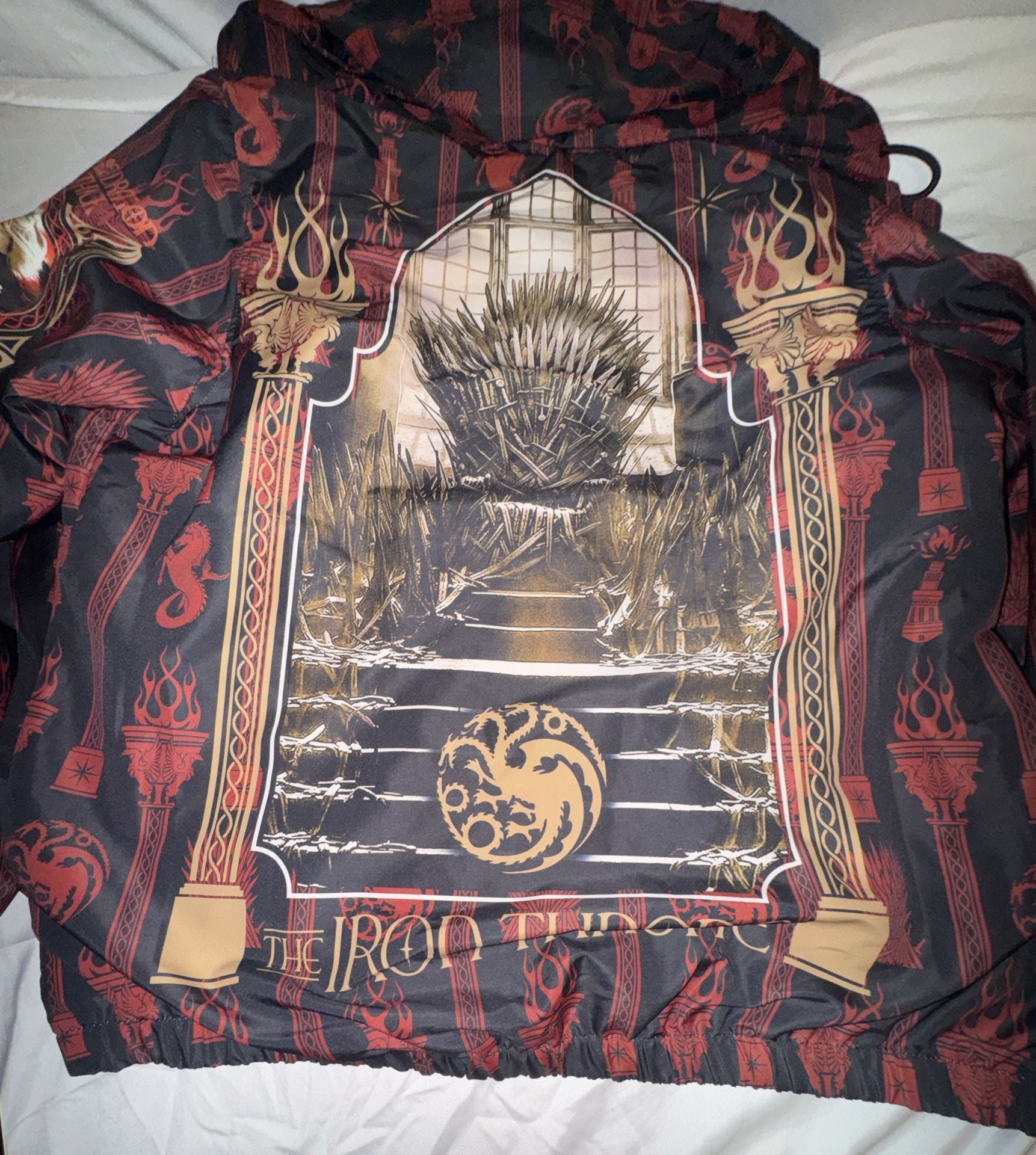 Members Only House Of The Dragon Windbreaker Jacket Size L 11