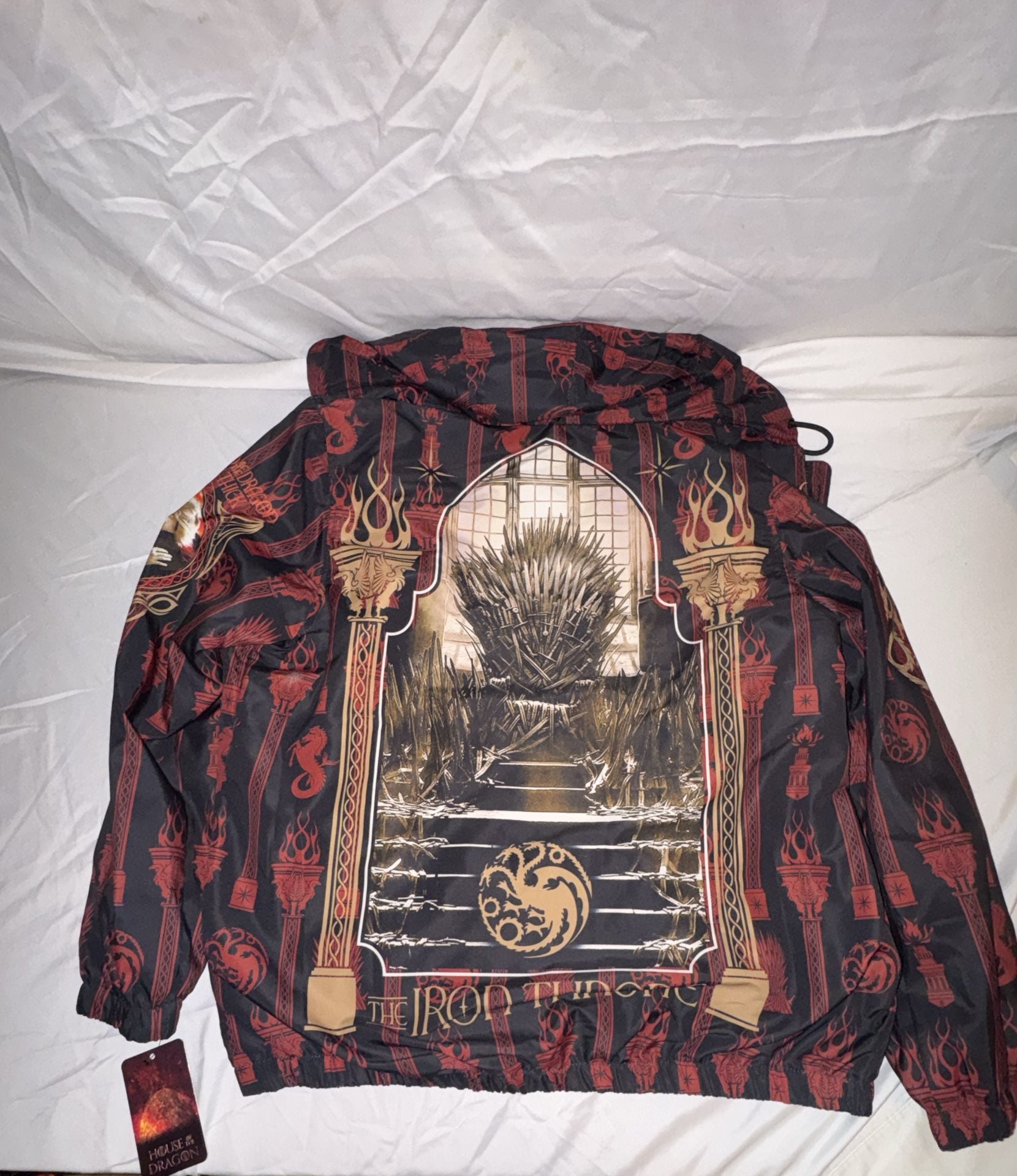 Members Only House Of The Dragon Windbreaker Jacket Size L 10