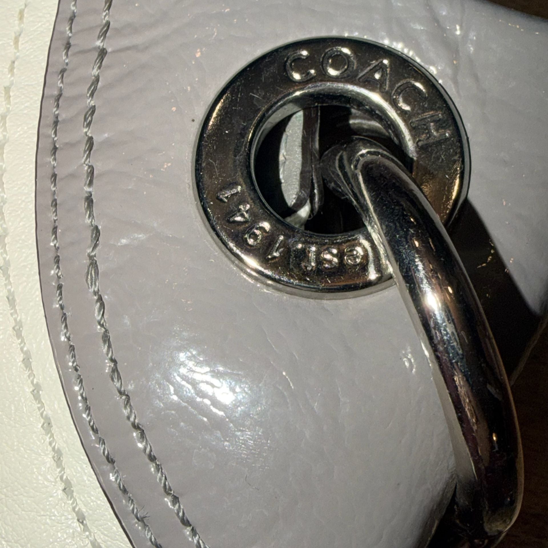 Coach Penelope White Leather Hobo Shoulder Bag
#25V1026 16