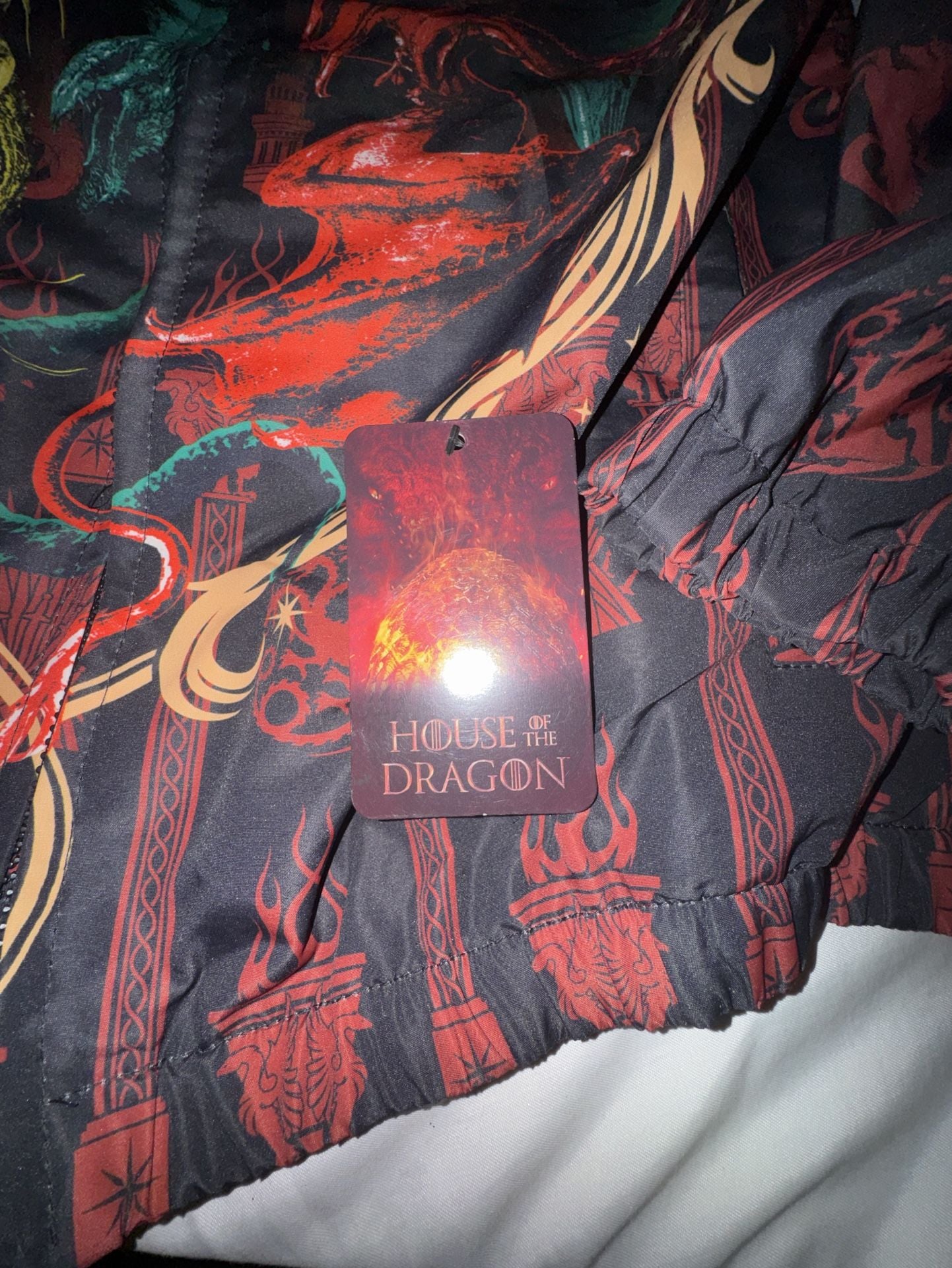 Members Only House Of The Dragon Windbreaker Jacket Size L 6