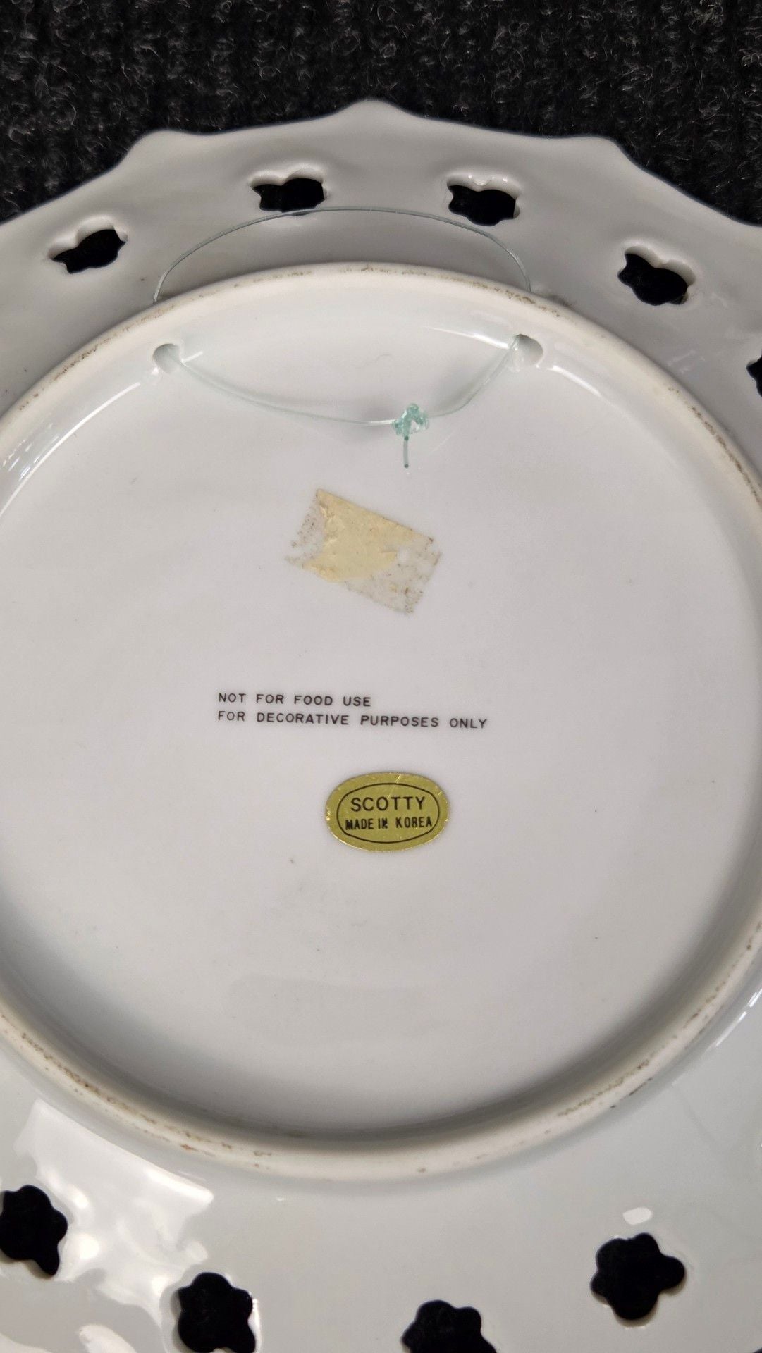 Scotty Florida Souvenir Plate Ceramic Gold Trim Flamingo 7 In 6