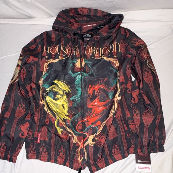 Members Only House Of The Dragon Windbreaker Jacket Size L
