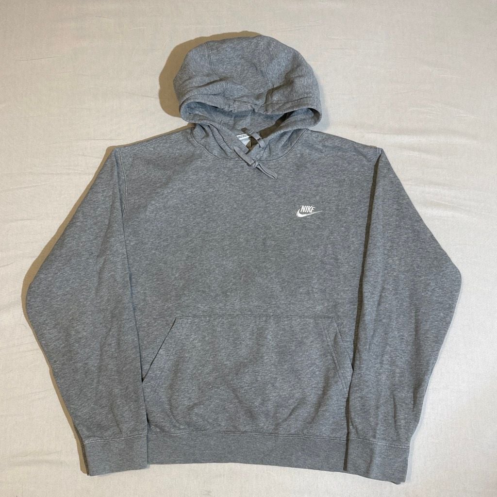 Nike Grey Club Fleece Pullover Hoodie Size XL 2