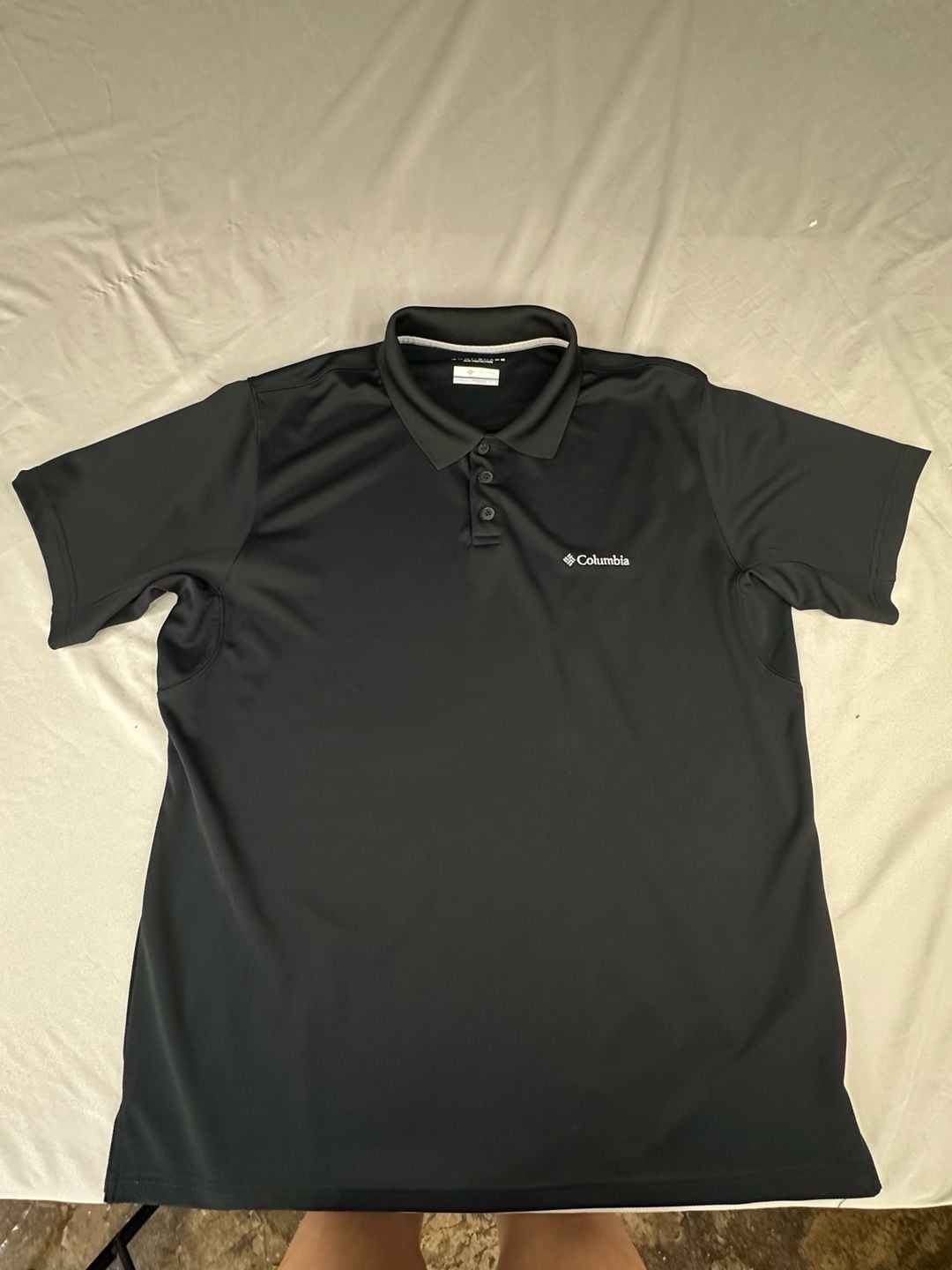 Columbia Omni-Shade Polo Shirt XL Black Sun Protection 2