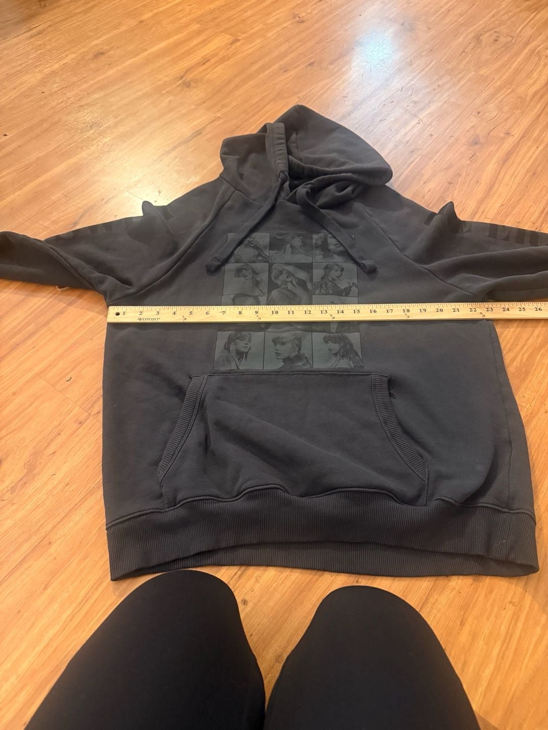 Taylor Swift Eras Tour 2023 2024 Black Hoodie XL Official Merch Photo Collage 11