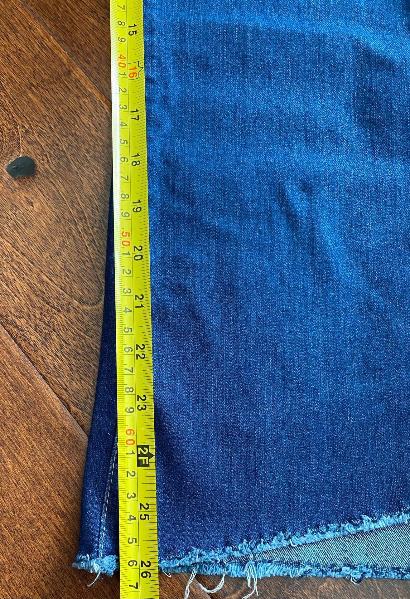 Nine West Kick Flare Jeans Size 10 Dark Wash Denim Raw Hem 6