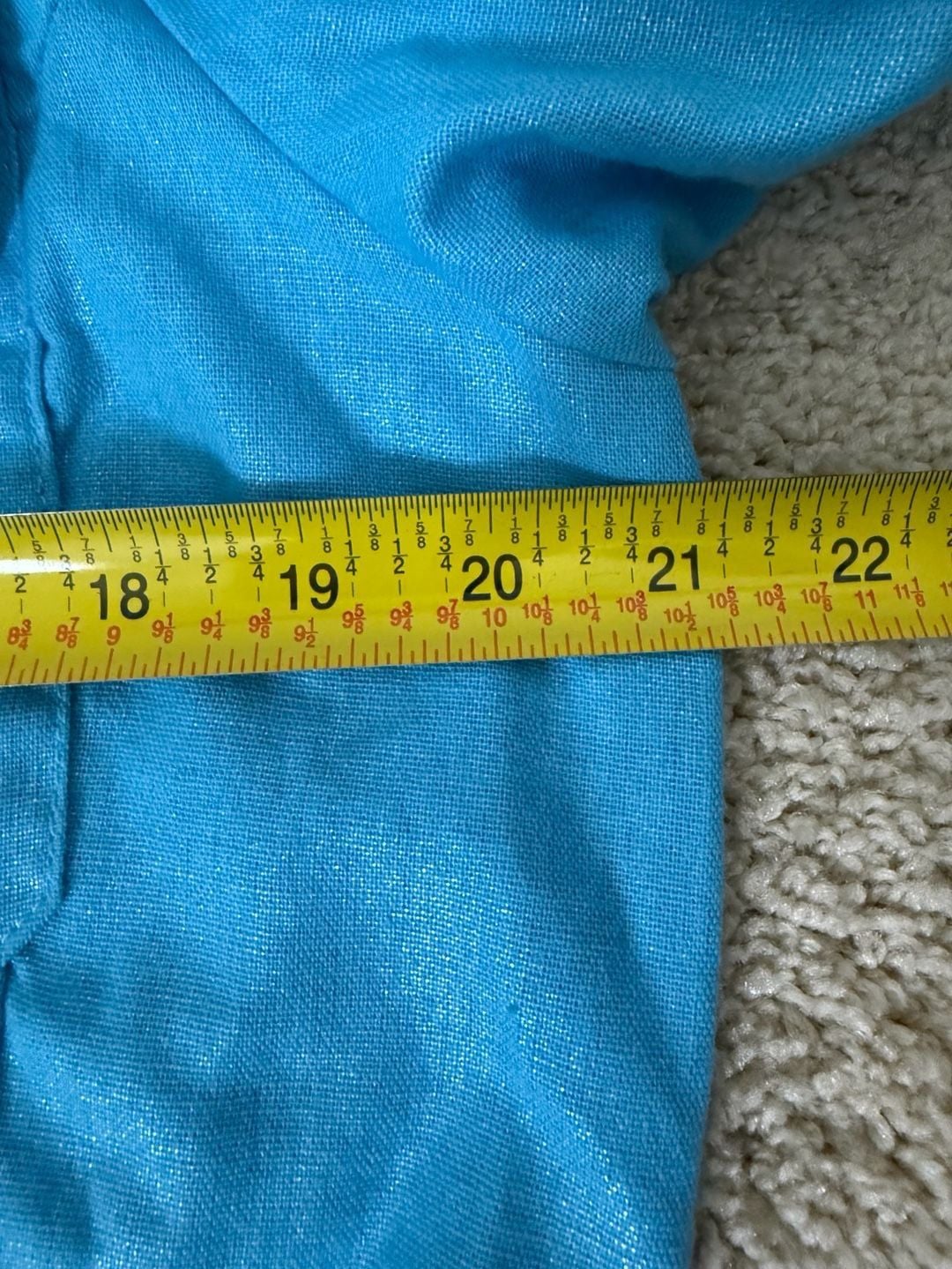 Boston Proper Jacket Size XL Blue Studded Linen Blend 9