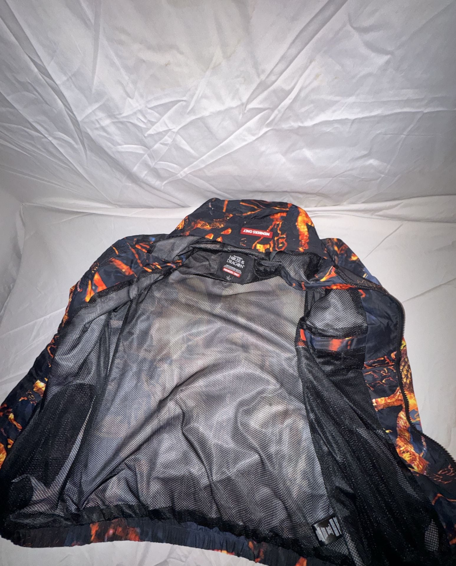 Members Only House Of The Dragon Windbreaker Jacket Size L 7